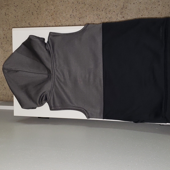 UNDER ARMOUR Storm1 Cold Gear Hooded Vest - Youth Med - Gray/Black Purple Zipper - Picture 4 of 4